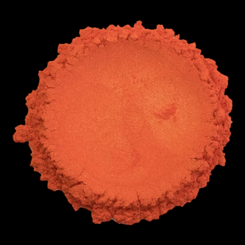 International Orange metallic watercolor